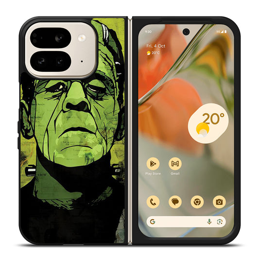 HALLOWEEN FRANKENSTEIN ART FACE Google Pixel 9 Pro Fold Case Cover