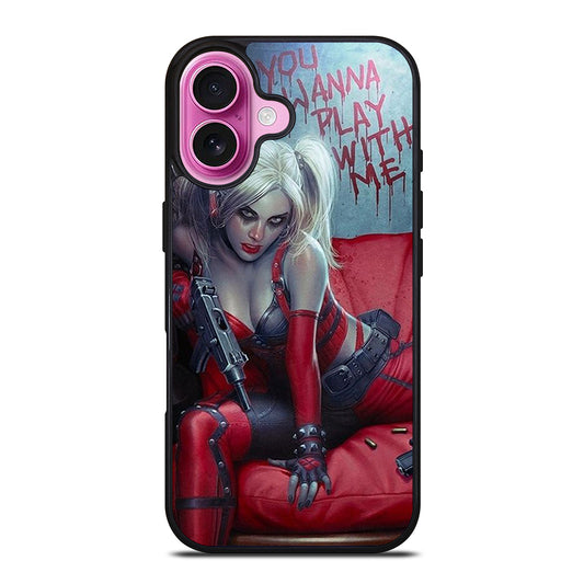 HARLEY QUINN QUOTE iPhone 16 Plus Case Cover