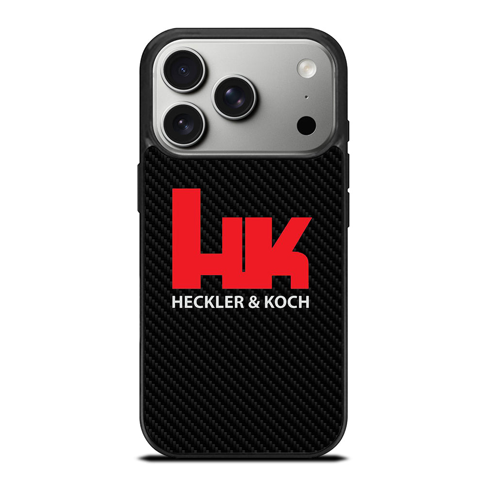 HECKLER AND KOCH LOGO CARBON iPhone 17 Pro Case Cover
