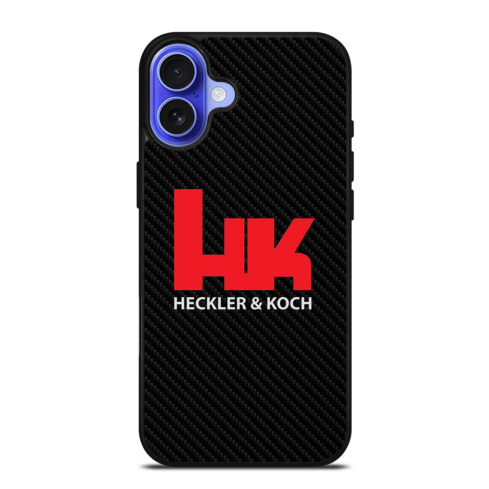 HECKLER AND KOCH LOGO CARBON iPhone 16 Case Cover