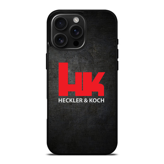 HECKLER AND KOCH LOGO METAL LOGO iPhone 16 Pro Max Case Cover