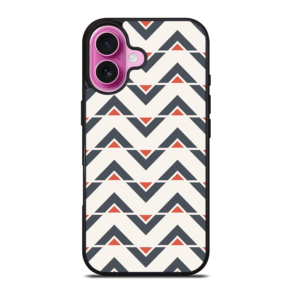 HERRINGBONE TRIANGLE PATTEN 1 iPhone 16 Plus Case Cover