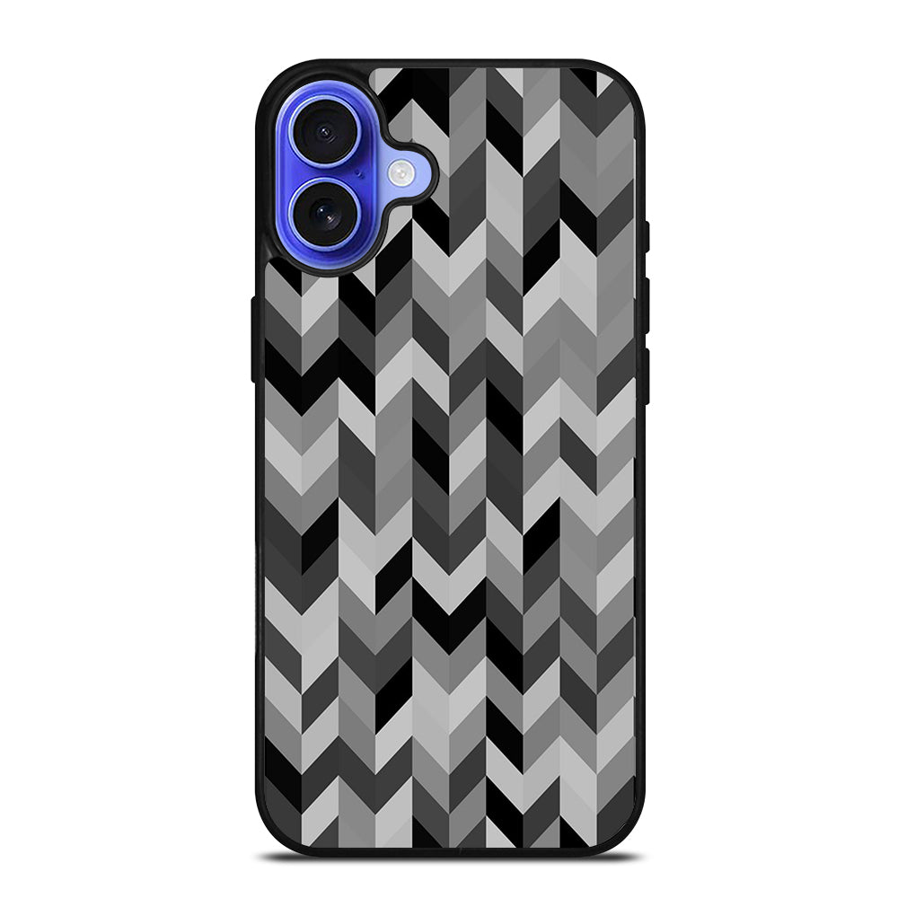 HERRINGBONE TRIANGLE PATTEN 2 iPhone 16 Case Cover