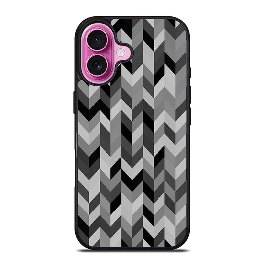 HERRINGBONE TRIANGLE PATTEN 2 iPhone 16 Plus Case Cover