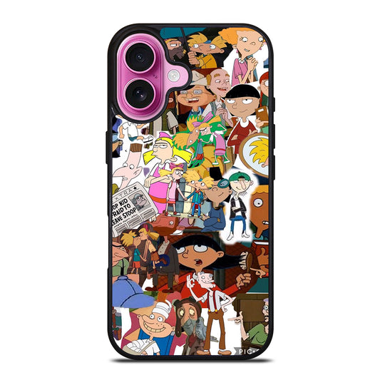 HEY ARNOLD COLLAGE 2 iPhone 16 Plus Case Cover
