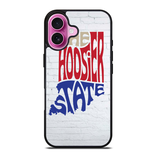 HOOSIER STATE OF MIND INDIANA SYMBOL iPhone 16 Plus Case Cover