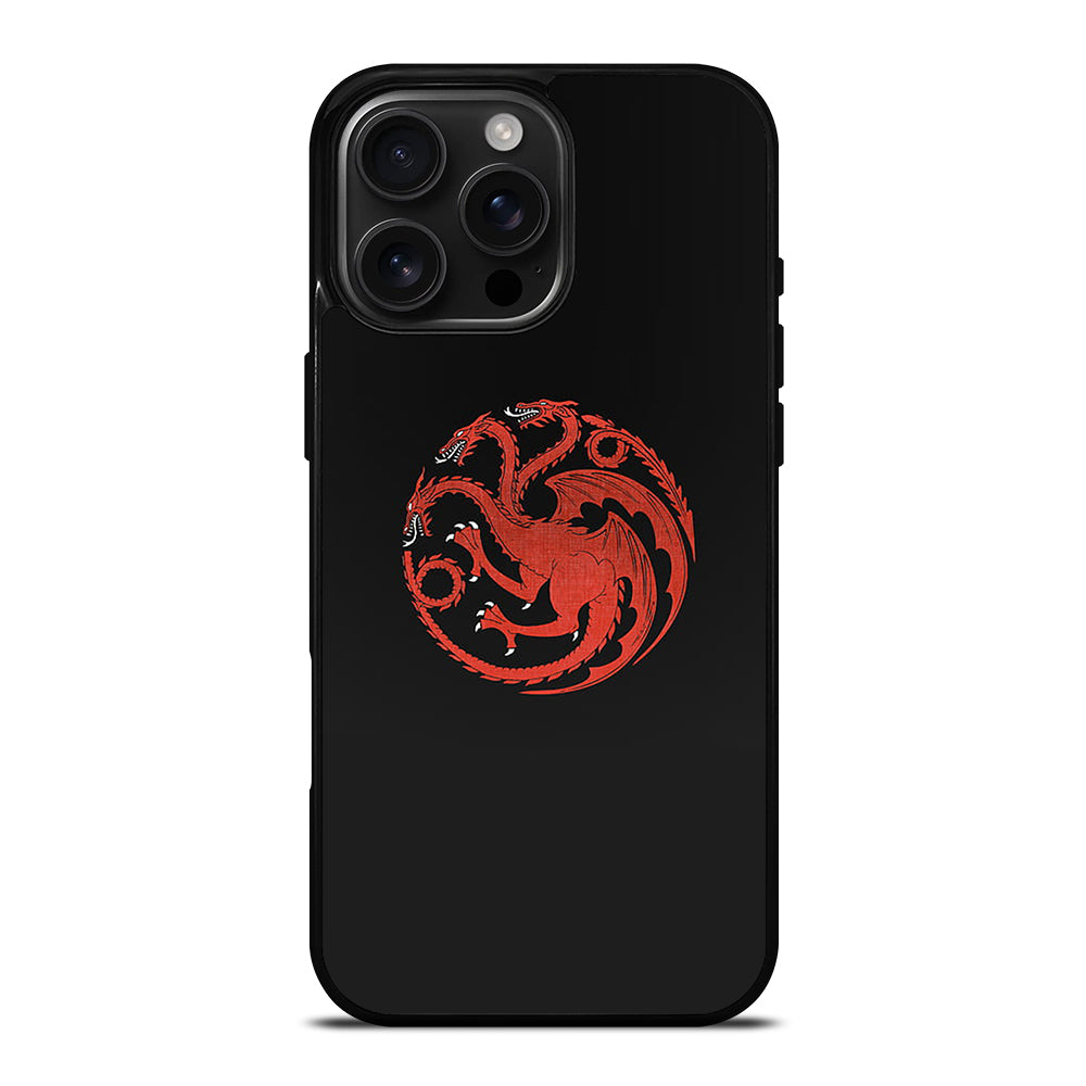 HOUSE OF THE DRAGON BLACK LOGO iPhone 16 Pro Max Case Cover