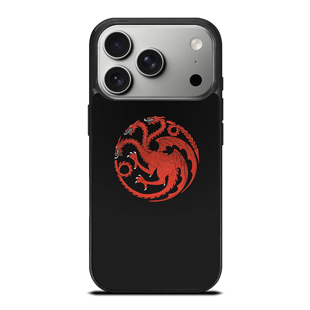 HOUSE OF THE DRAGON BLACK LOGO iPhone 17 Pro Case Cover