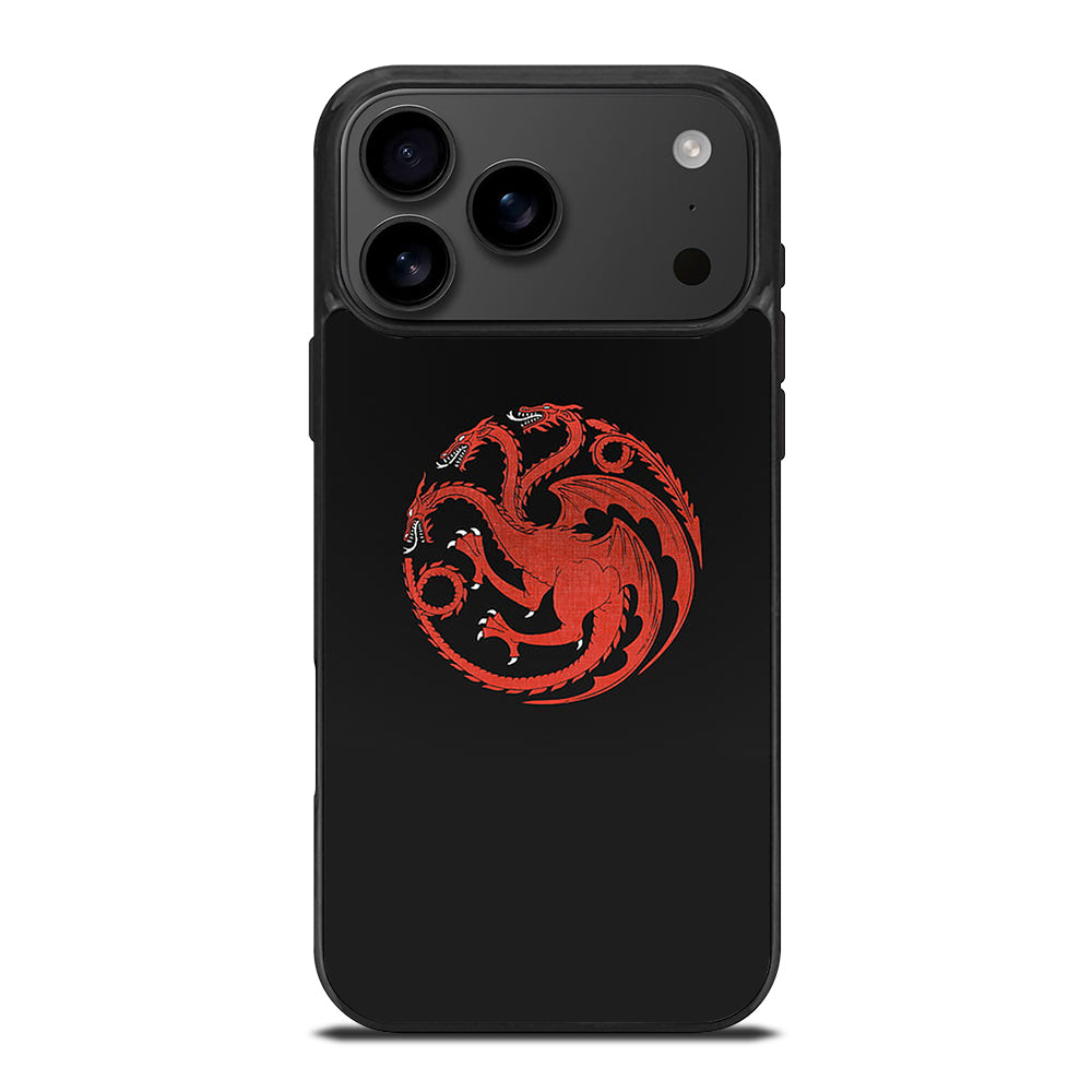 HOUSE OF THE DRAGON BLACK LOGO iPhone 17 Pro Max Case Cover