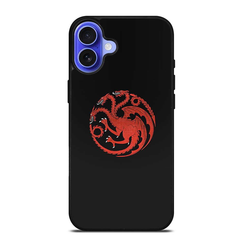 HOUSE OF THE DRAGON BLACK LOGO iPhone 16 Case Cover