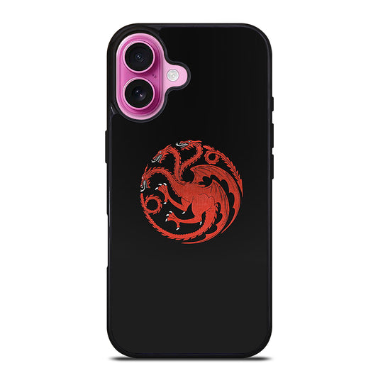 HOUSE OF THE DRAGON BLACK LOGO iPhone 16 Plus Case Cover