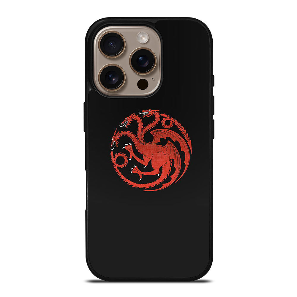 HOUSE OF THE DRAGON BLACK LOGO iPhone 16 Pro Case Cover