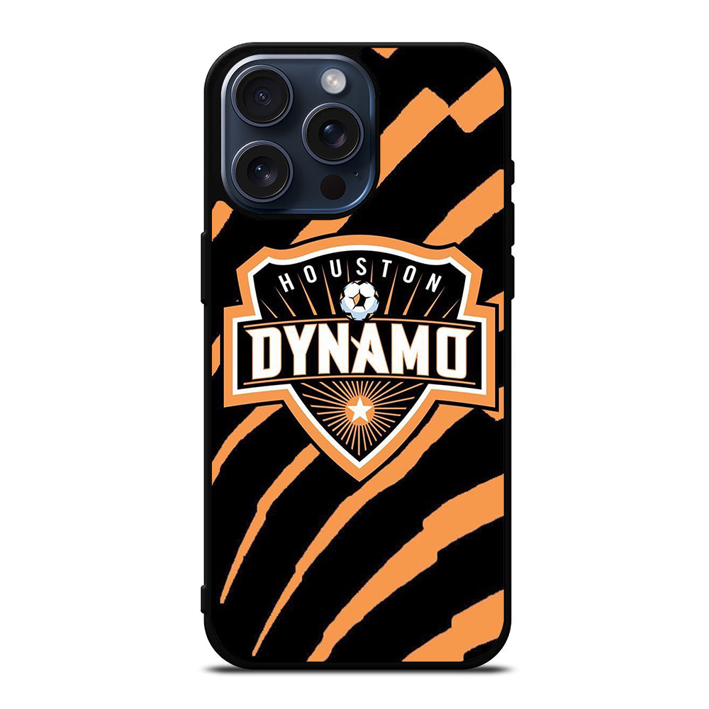 HOUSTON DYNAMO FC SOCCER MLS LOGO 1 iPhone 15 Pro Max Case Cover