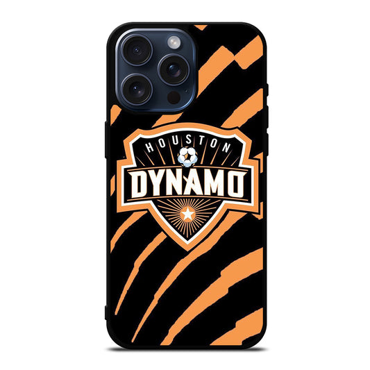 HOUSTON DYNAMO FC SOCCER MLS LOGO 1 iPhone 15 Pro Max Case Cover