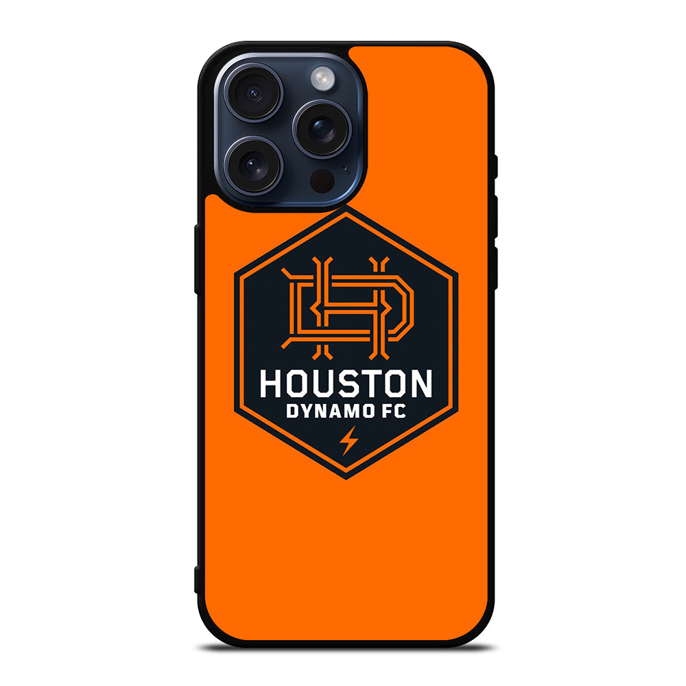 HOUSTON DYNAMO FC SOCCER MLS LOGO 2 iPhone 15 Pro Max Case Cover