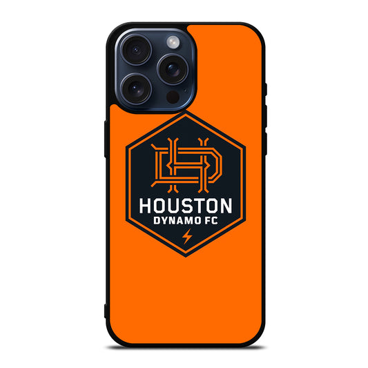 HOUSTON DYNAMO FC SOCCER MLS LOGO 2 iPhone 15 Pro Max Case Cover