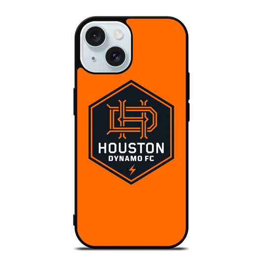 HOUSTON DYNAMO FC SOCCER MLS LOGO 2 iPhone 15 Case Cover