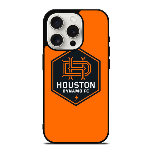 HOUSTON DYNAMO FC SOCCER MLS LOGO 2 iPhone 15 Pro Case Cover