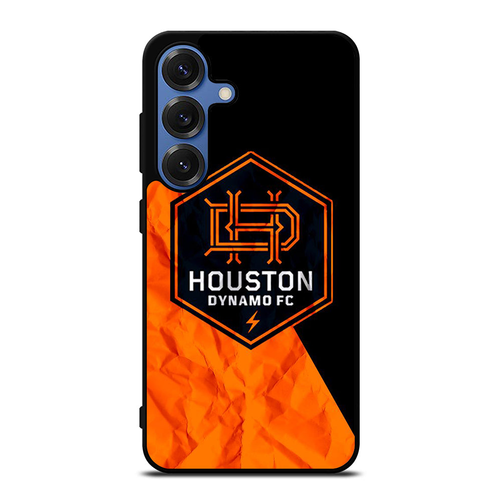 HOUSTON DYNAMO FC SOCCER MLS LOGO 3 Samsung Galaxy S25 Case Cover