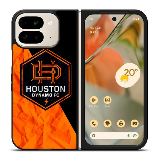 HOUSTON DYNAMO FC SOCCER MLS LOGO 3 Google Pixel 9 Pro Fold Case Cover