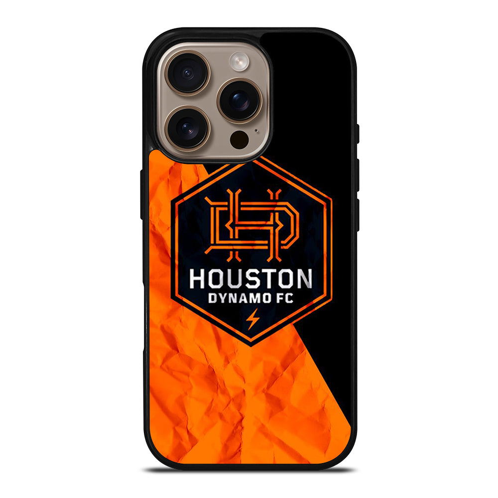 HOUSTON DYNAMO FC SOCCER MLS LOGO 3 iPhone 16 Pro Case Cover