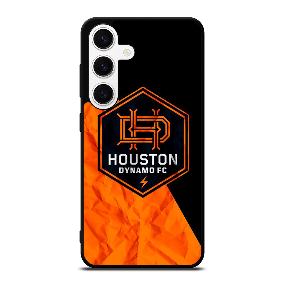 HOUSTON DYNAMO FC SOCCER MLS LOGO 3 Samsung Galaxy S24 Case Cover