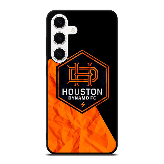 HOUSTON DYNAMO FC SOCCER MLS LOGO 3 Samsung Galaxy S24 Case Cover