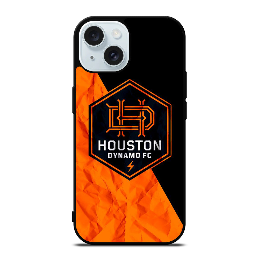HOUSTON DYNAMO FC SOCCER MLS LOGO 3 iPhone 15 Case Cover