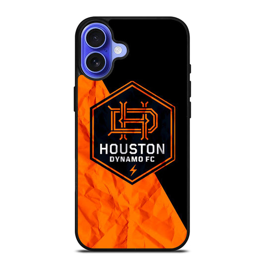 HOUSTON DYNAMO FC SOCCER MLS LOGO 3 iPhone 16 Case Cover