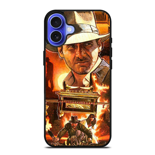 INDIANA JONES RAIDERS OF THE LOST ARK ART iPhone 16 Case Cover