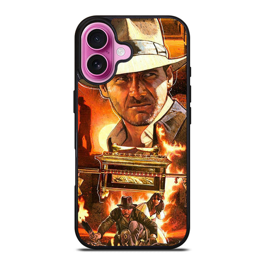 INDIANA JONES RAIDERS OF THE LOST ARK ART iPhone 16 Plus Case Cover