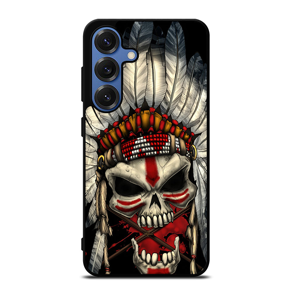 INDIAN FEATHER SKULL ART 1 Samsung Galaxy S26 Case Cover
