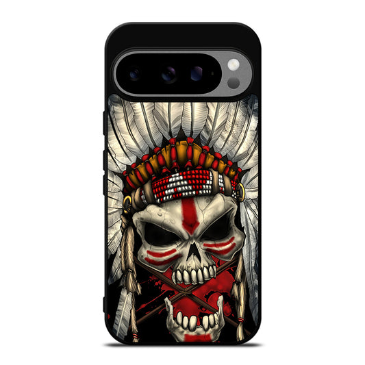 INDIAN FEATHER SKULL ART 1 Google Pixel 9 Pro XL Case Cover