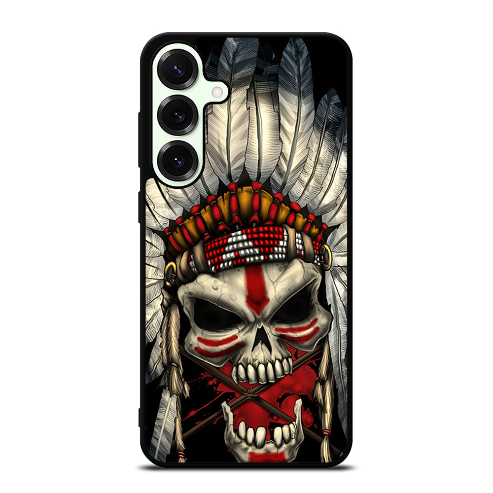 INDIAN FEATHER SKULL ART 1 Samsung Galaxy S25 Plus Case Cover