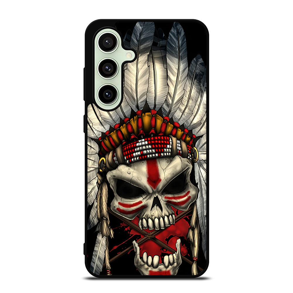 INDIAN FEATHER SKULL ART 1 Samsung Galaxy S24 FE Case Cover