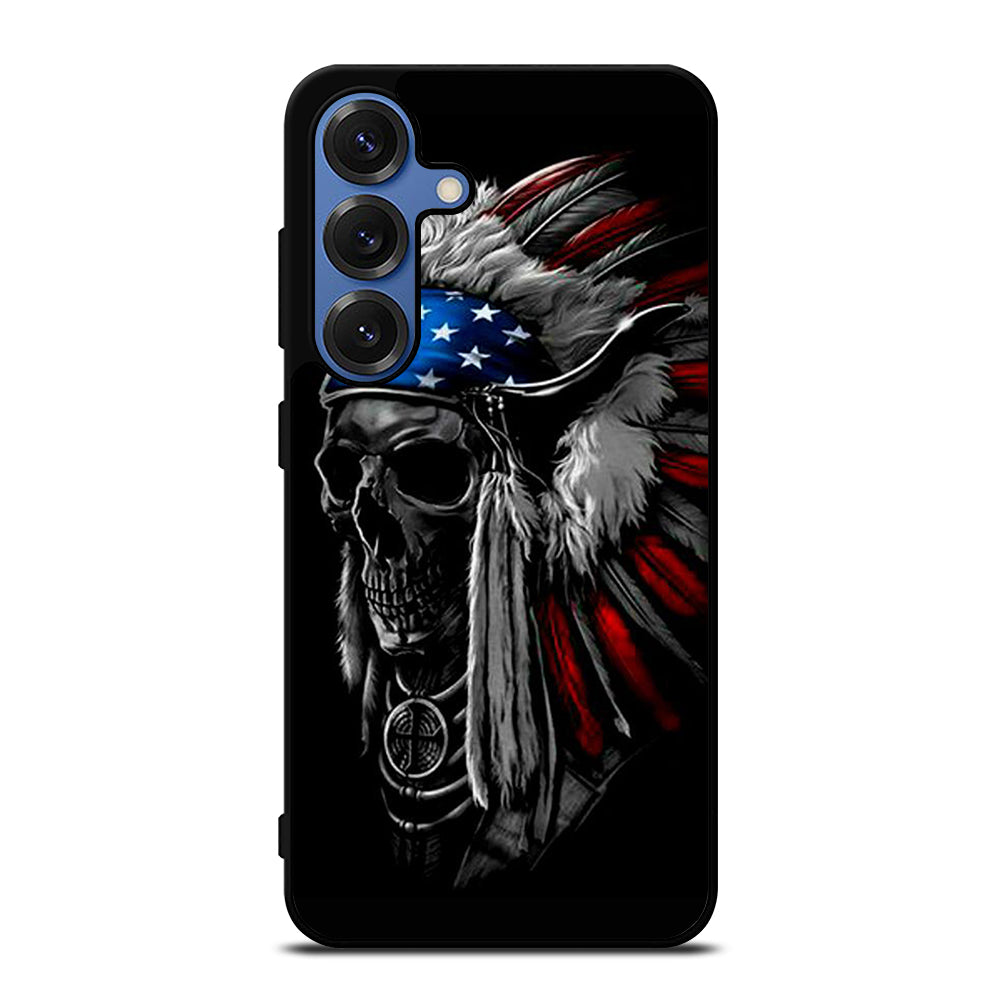 INDIAN FEATHER SKULL ART 3 Samsung Galaxy S26 Case Cover