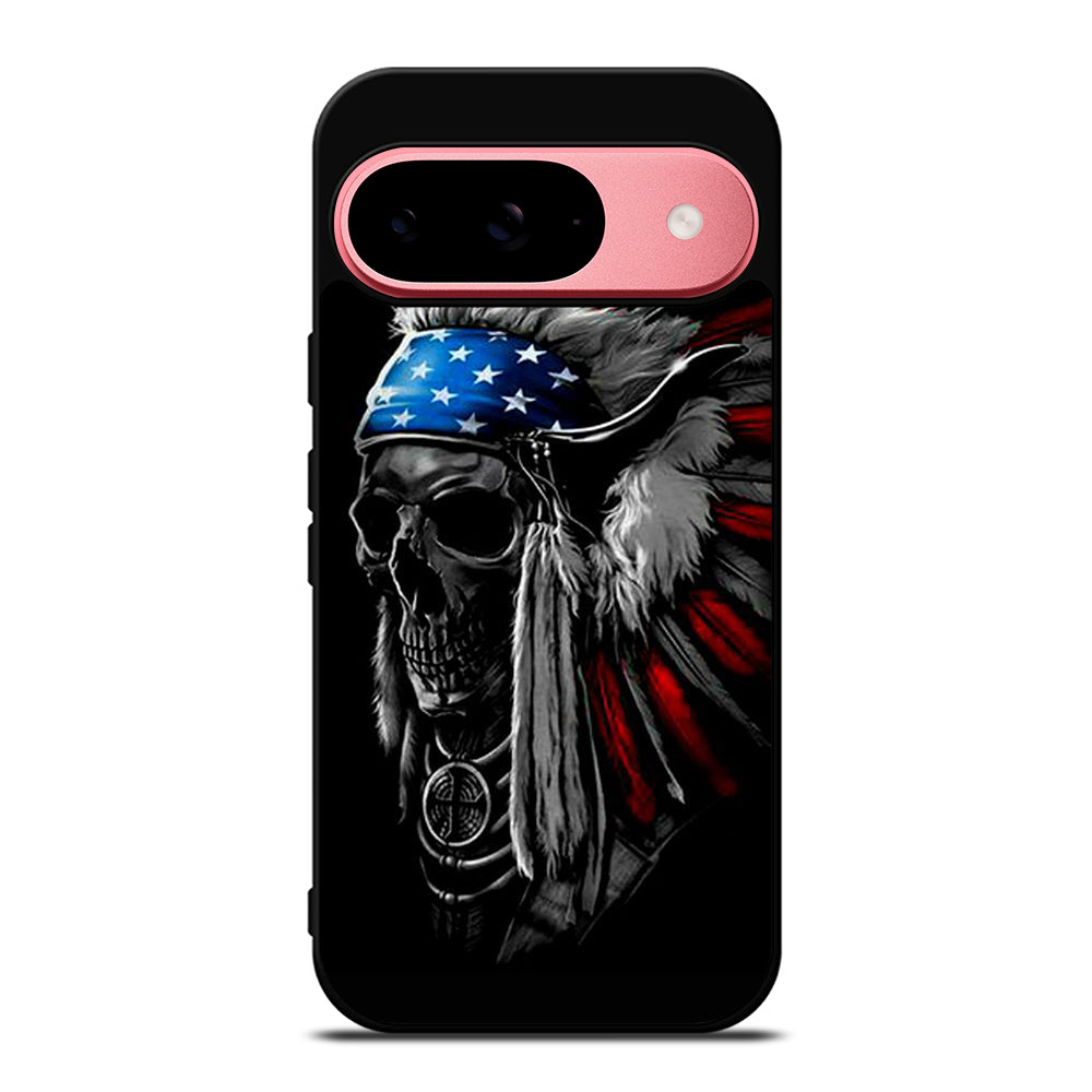 INDIAN FEATHER SKULL ART 3 Google Pixel 9 Case Cover