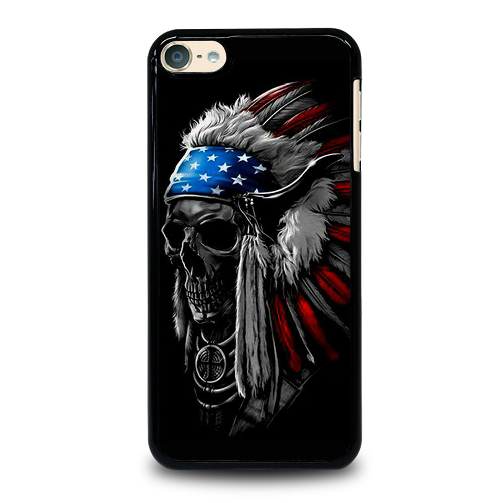 INDIAN FEATHER SKULL ART 3 iPod Touch 6 Case Cover