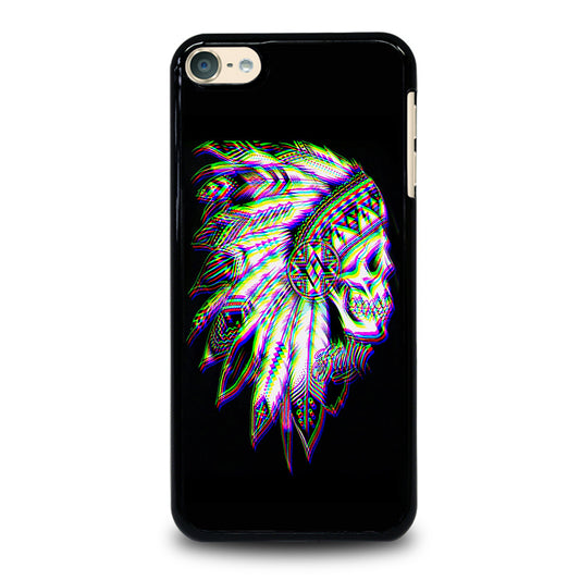 INDIAN FEATHER SKULL LOGO iPod Touch 6 Case Cover