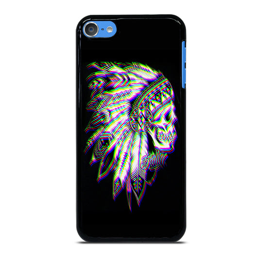 INDIAN FEATHER SKULL LOGO iPod Touch 7 Case Cover