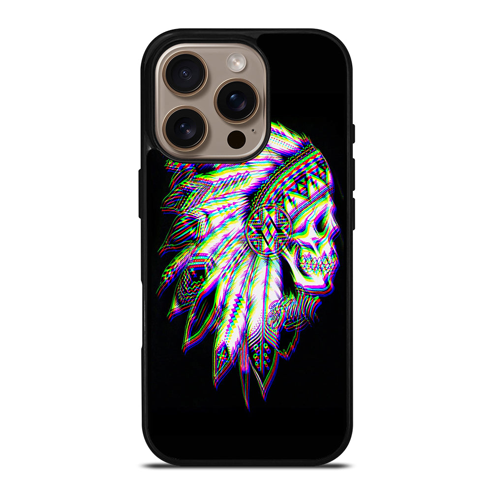 INDIAN FEATHER SKULL LOGO iPhone 16 Pro Case Cover