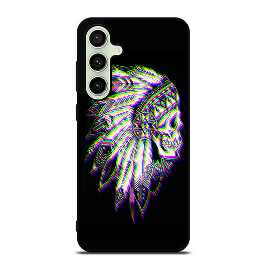 INDIAN FEATHER SKULL LOGO Samsung Galaxy S24 FE Case Cover