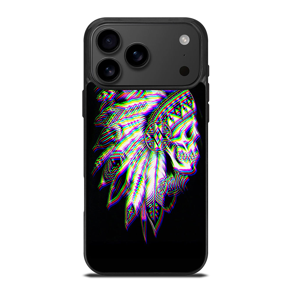 INDIAN FEATHER SKULL LOGO iPhone 17 Pro Max Case Cover
