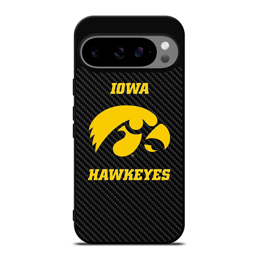 IOWA HAWKEYES CARBON LOGO Google Pixel 9 Pro XL Case Cover
