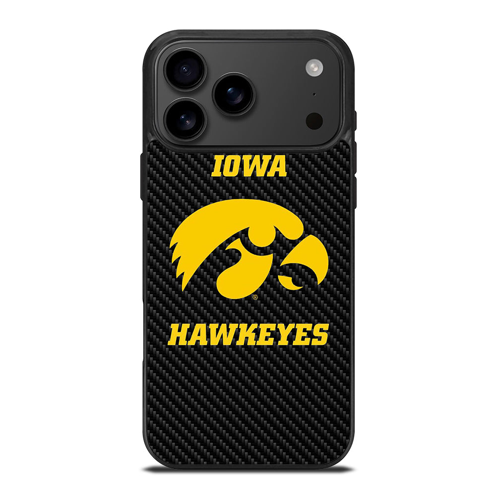 IOWA HAWKEYES CARBON LOGO iPhone 17 Pro Max Case Cover