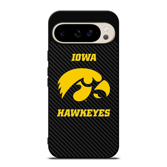 IOWA HAWKEYES CARBON LOGO Google Pixel 9 Pro Case Cover