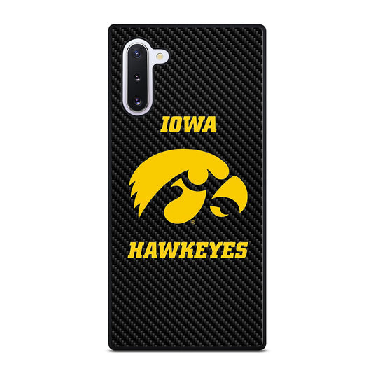 IOWA HAWKEYES CARBON LOGO Samsung Galaxy Note 10 Case Cover