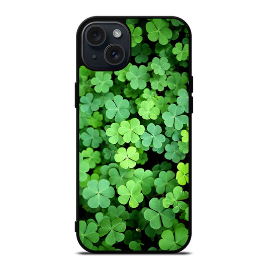 IRISH SHAMROCK CLOVER FLOWER 1 iPhone 15 Plus Case Cover