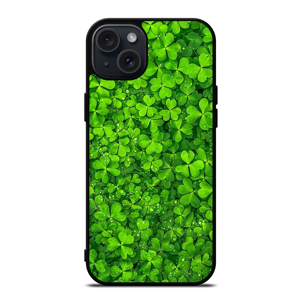 IRISH SHAMROCK CLOVER FLOWER 2 iPhone 15 Plus Case Cover