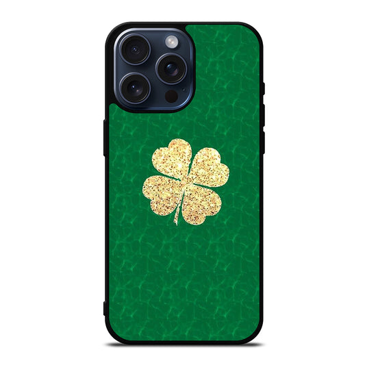 IRISH SHAMROCK CLOVER FLOWER 3 iPhone 15 Pro Max Case Cover